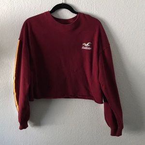 Cropped crew neck Hollister sweatshirt